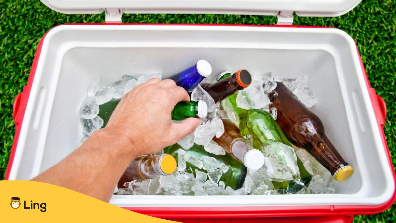 Grabbing Beer from a Cooler