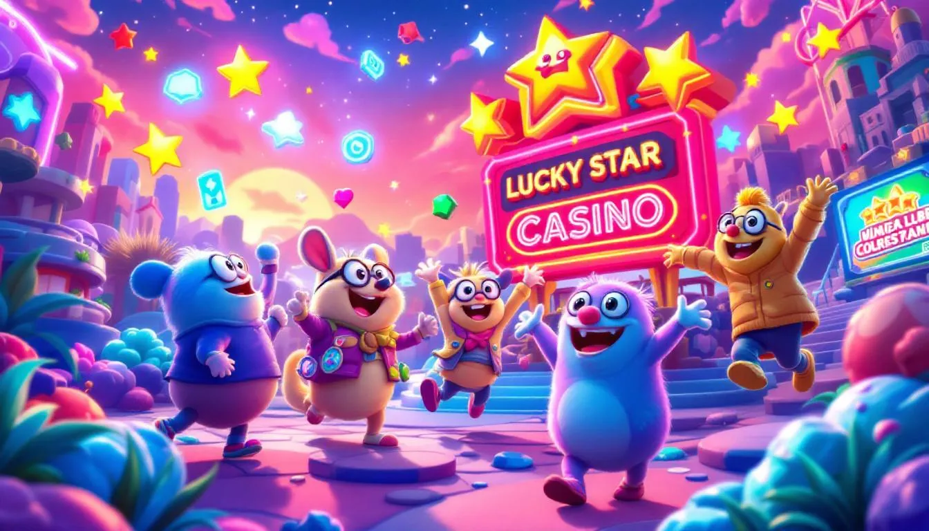 Accessing Lucky Star Casino on a mobile device.