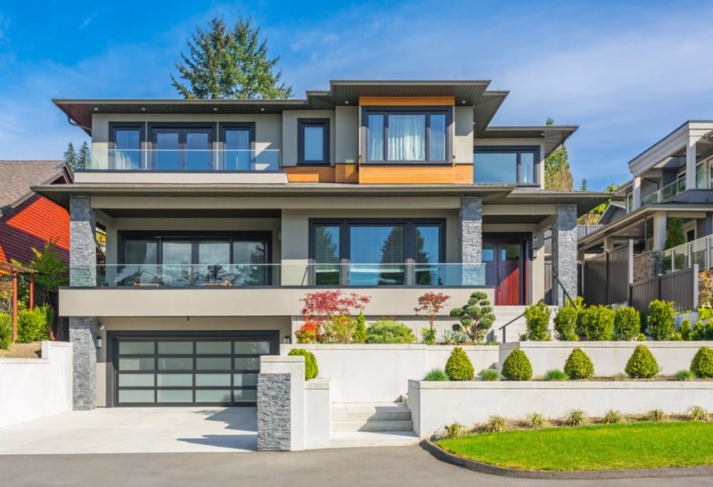 casa moderna con jardín, programas de diseño de jardines