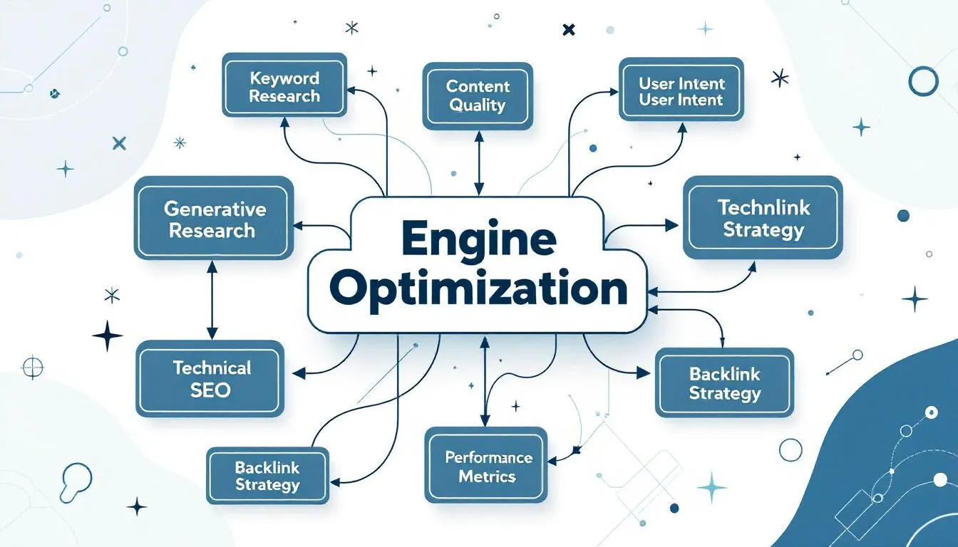 Key strategies for generative engine optimization showing differences between traditional and AI-driven platforms