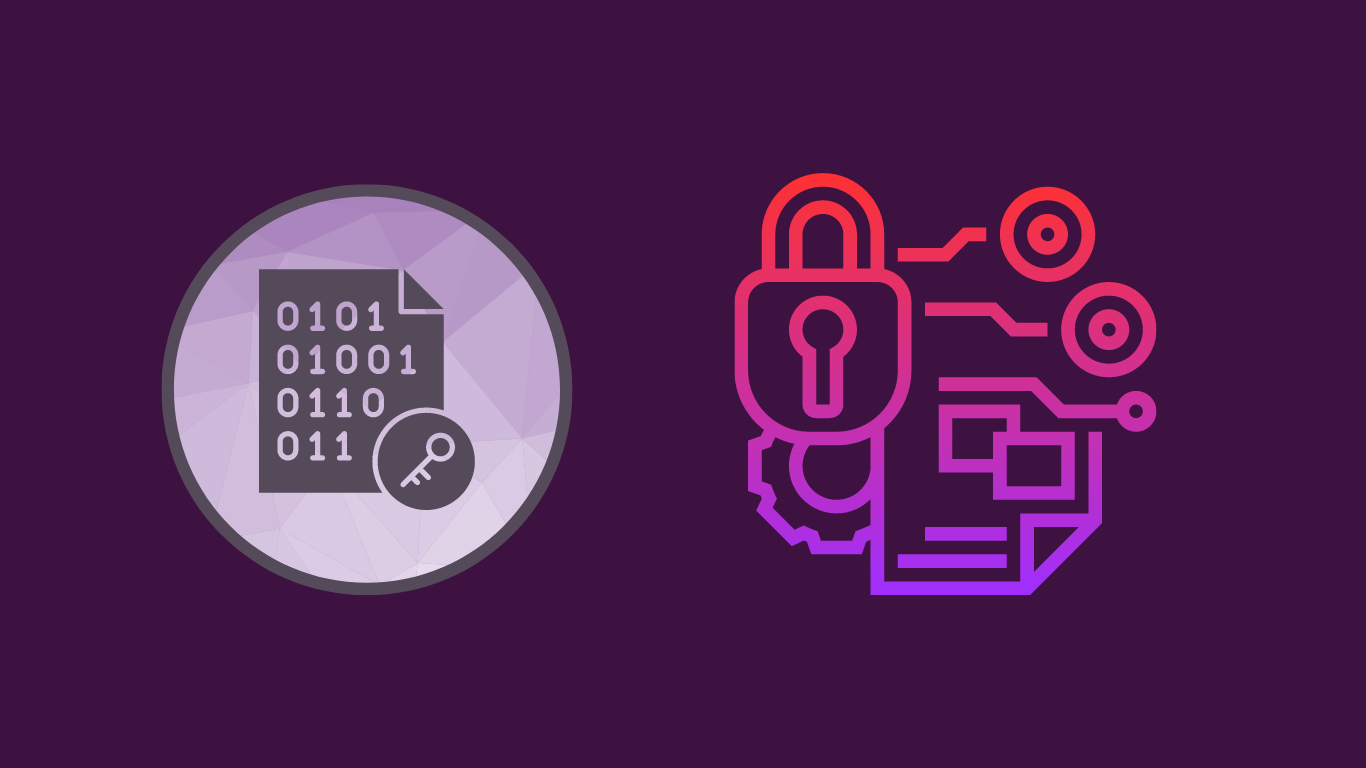 A graphic demonstrating encryption