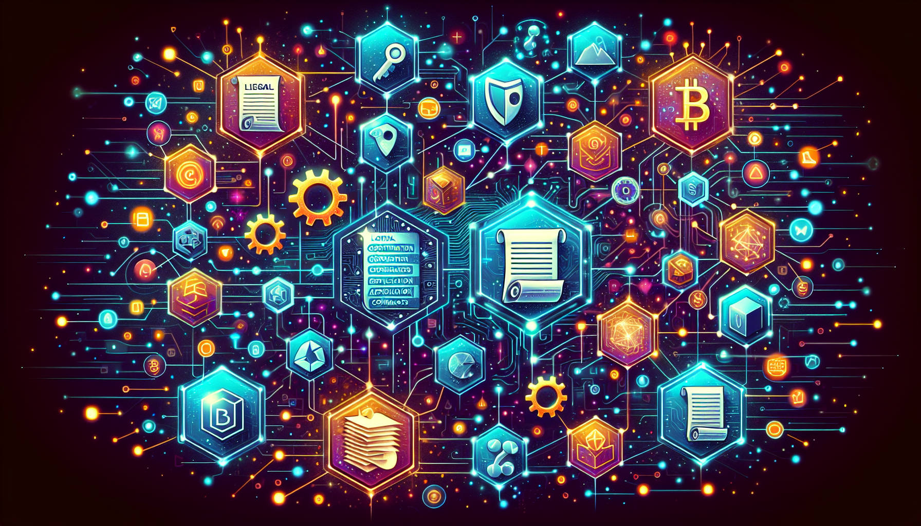 An illustration showing different types of smart contracts.