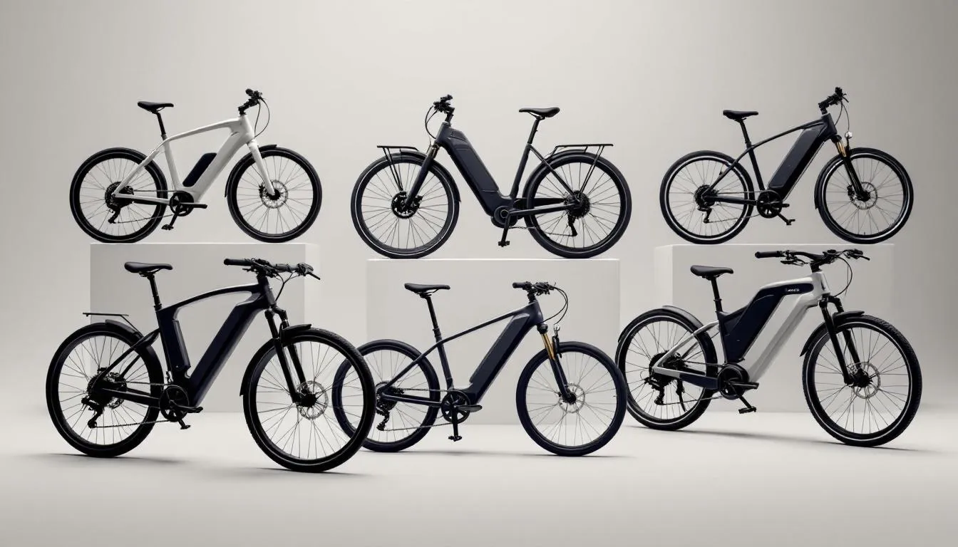 A variety of electric bikes displayed for 2025, showcasing the best electric bike options on the market.