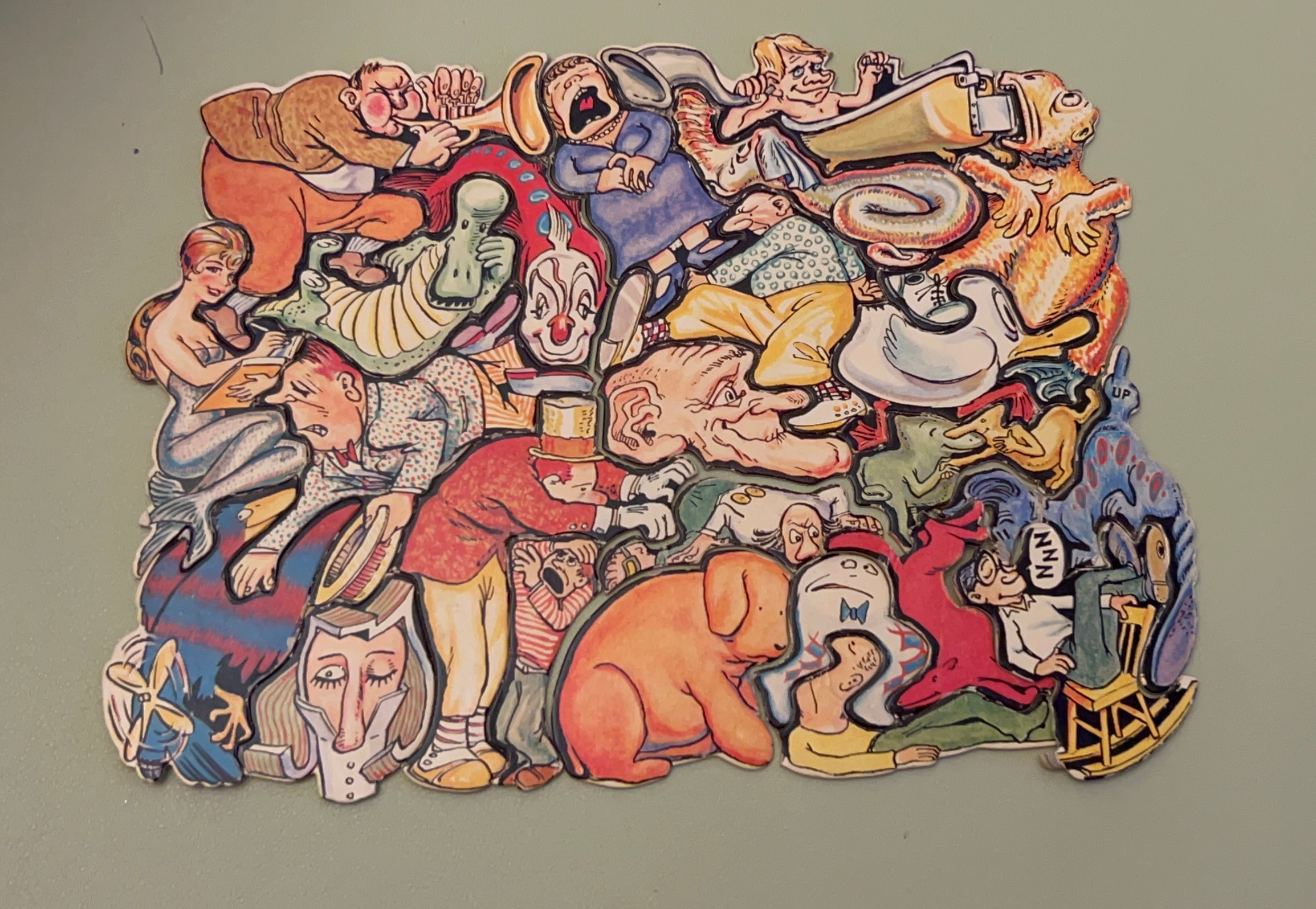 Completed "Figments" puzzle