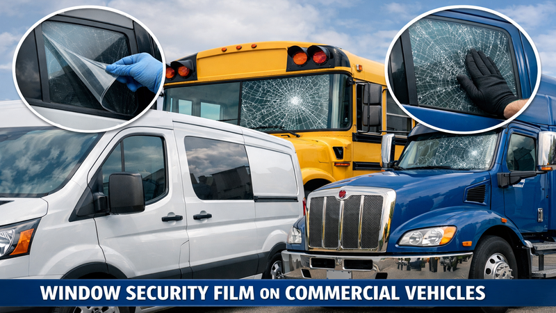 window security film provides protection to commercial vehicles