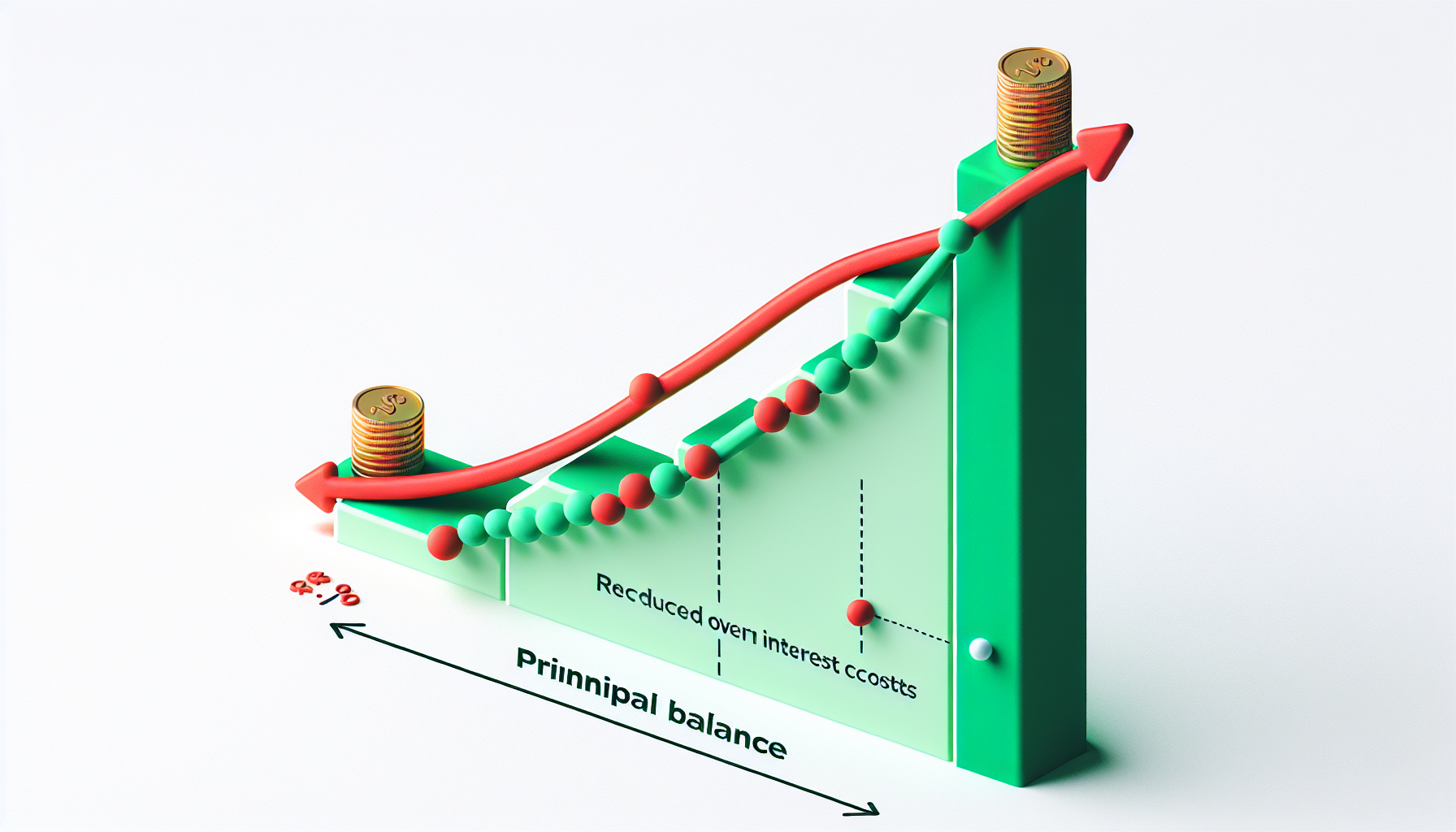 Illustration of reducing principal balance with extra repayments