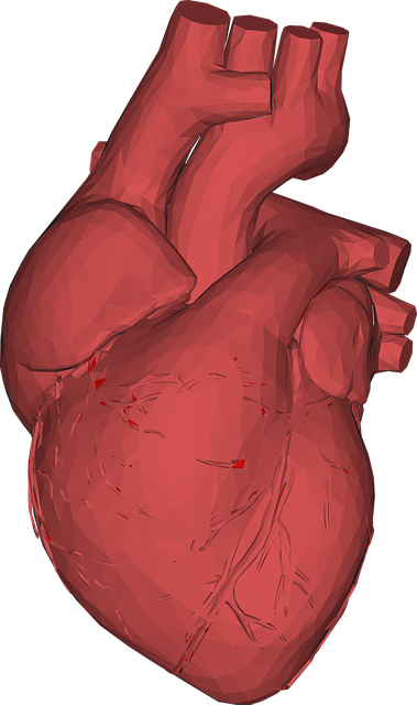 heart, low poly, polygons