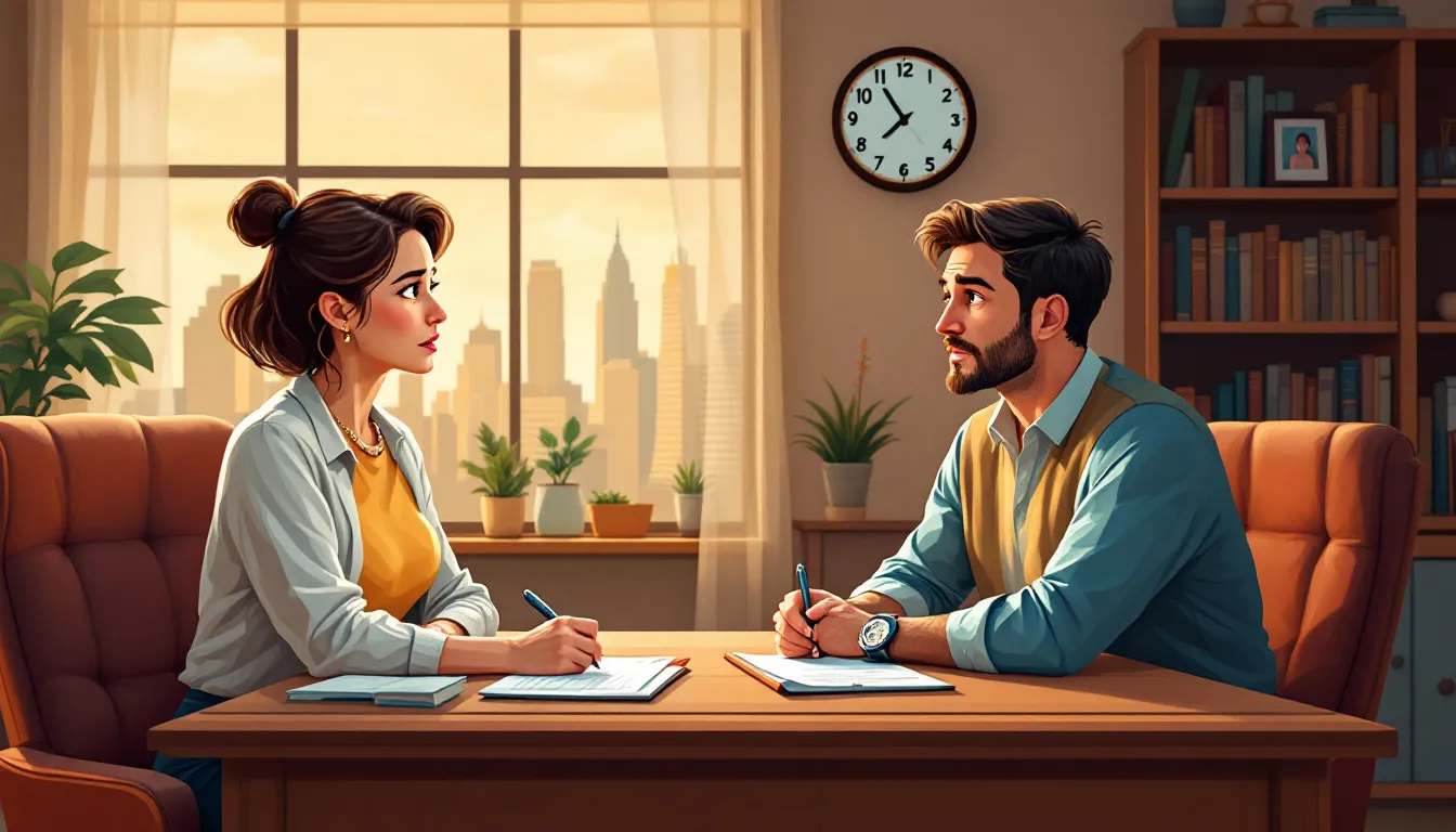A consultation with a family law attorney regarding custody matters.