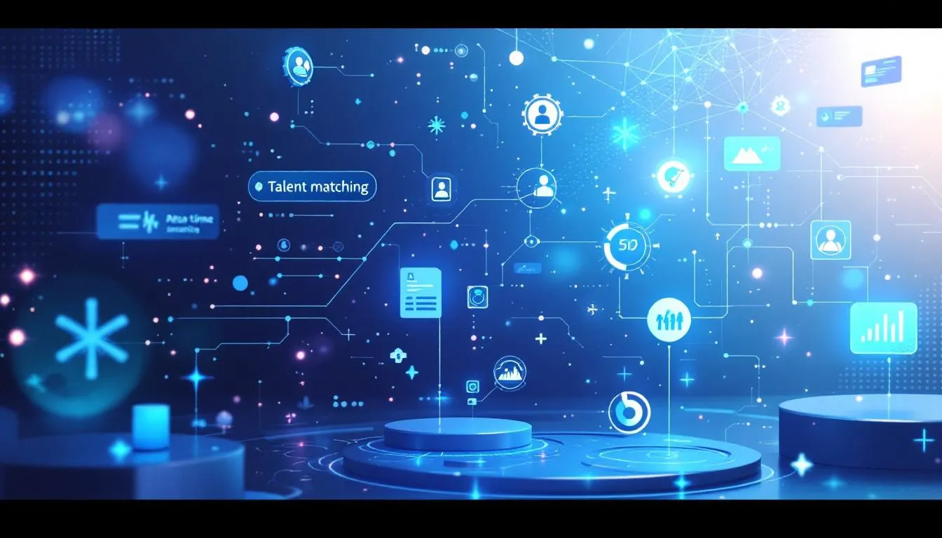 A visual representation of the key benefits of AI recruiting tools.