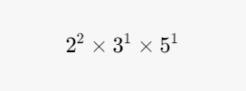 prime factorization of 60