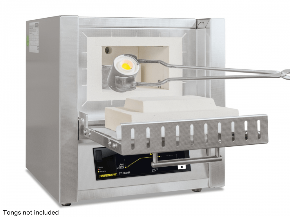Muffle furnace with regular cleaning and replacing heating elements