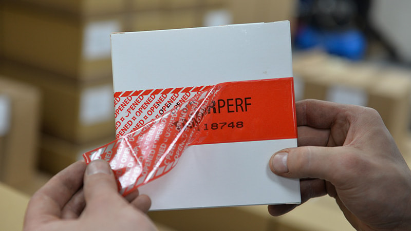 Tamper Evident packaging tape that leaves visible markings