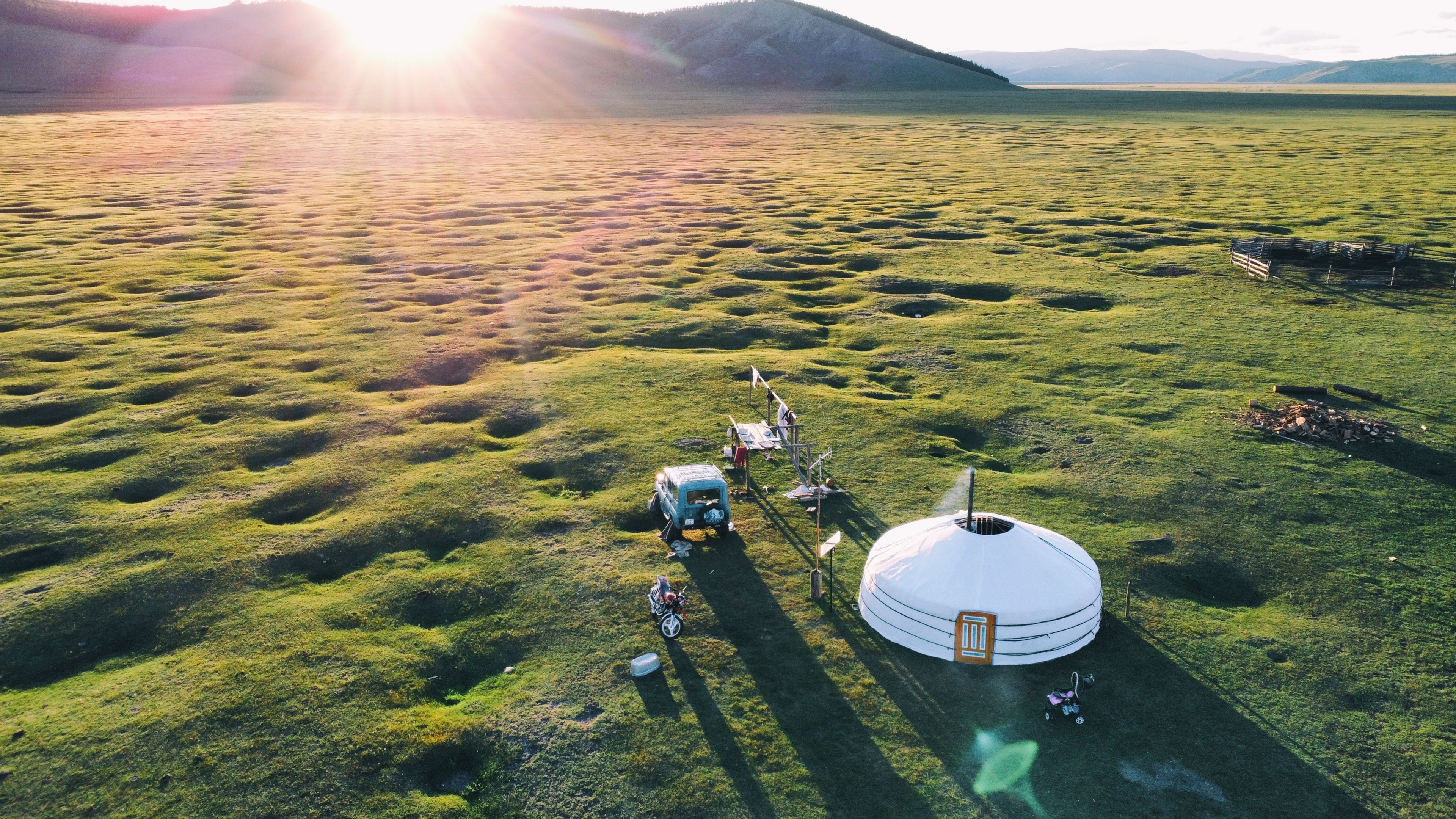 A modern yurt in Mongolia