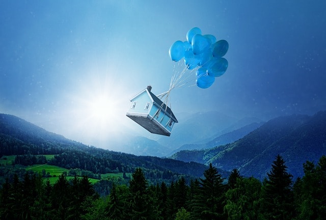 landscape, mysticism, mystical, mood, fantasy, composing, light, fairytale, nature, the atmosphere, photomontage, fairy tale, surreal, fantastic, balloon, house, mysterious, dream, magic, fantasy, fantasy, surreal, surreal, fantastic, dream, dream, dream, dream, dream