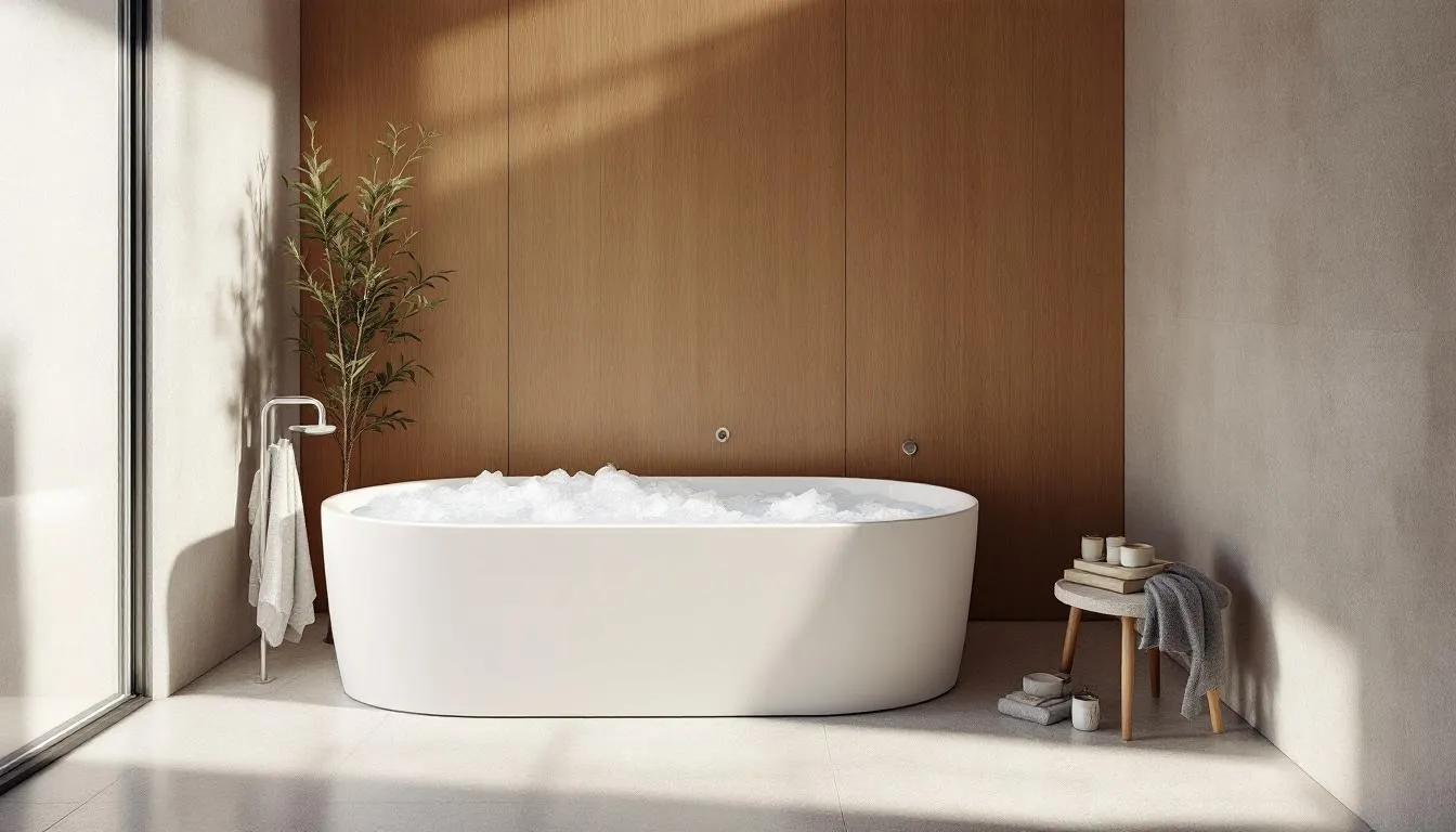 Setting up a home cold plunge with a focus on practical elements.