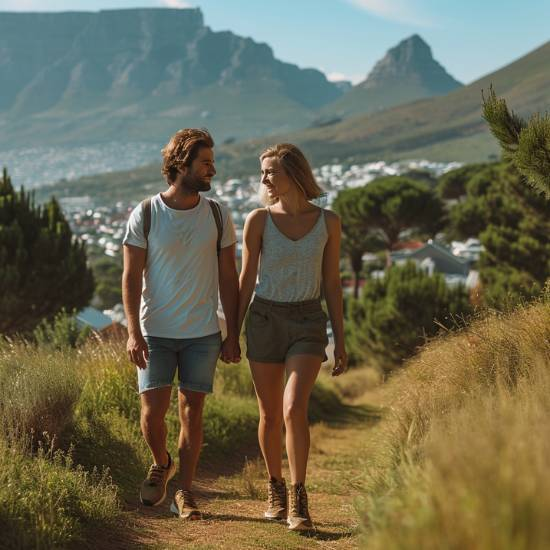 Couple in Cape Town walking off their muscle tension, body ache, chronic pain and muscle soreness