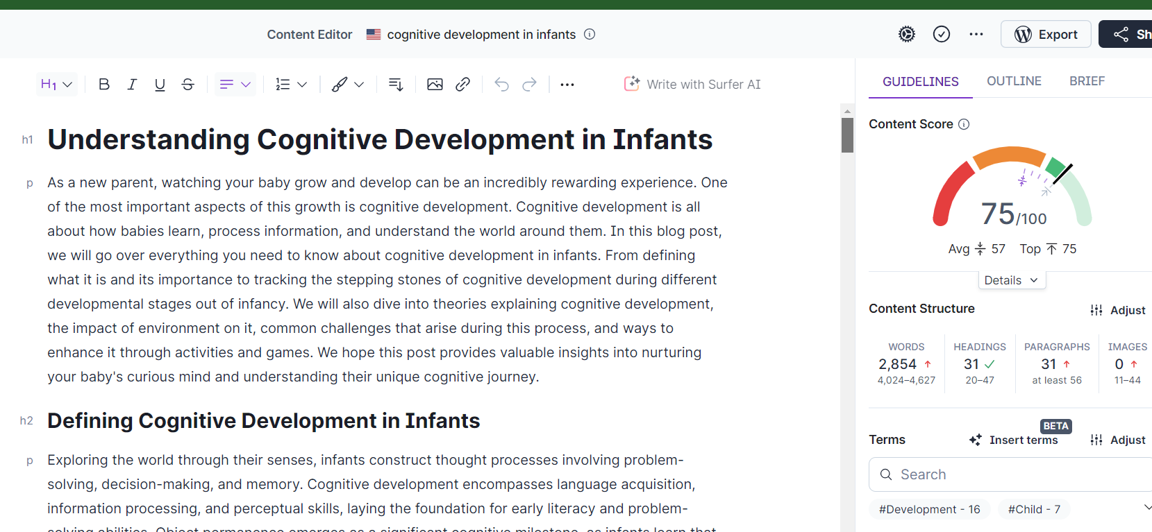 developmental stages