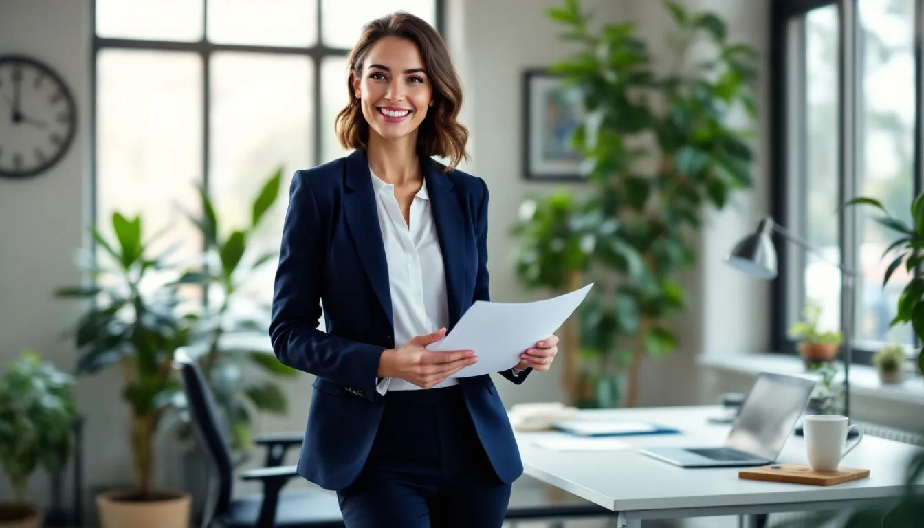 A confident small business owner stands proudly in their shop, having successfully secured a small business loan to enhance their operations. The image reflects their achievement in navigating business financing options, showcasing the positive impact of alternative lenders and traditional bank loans on small businesses.