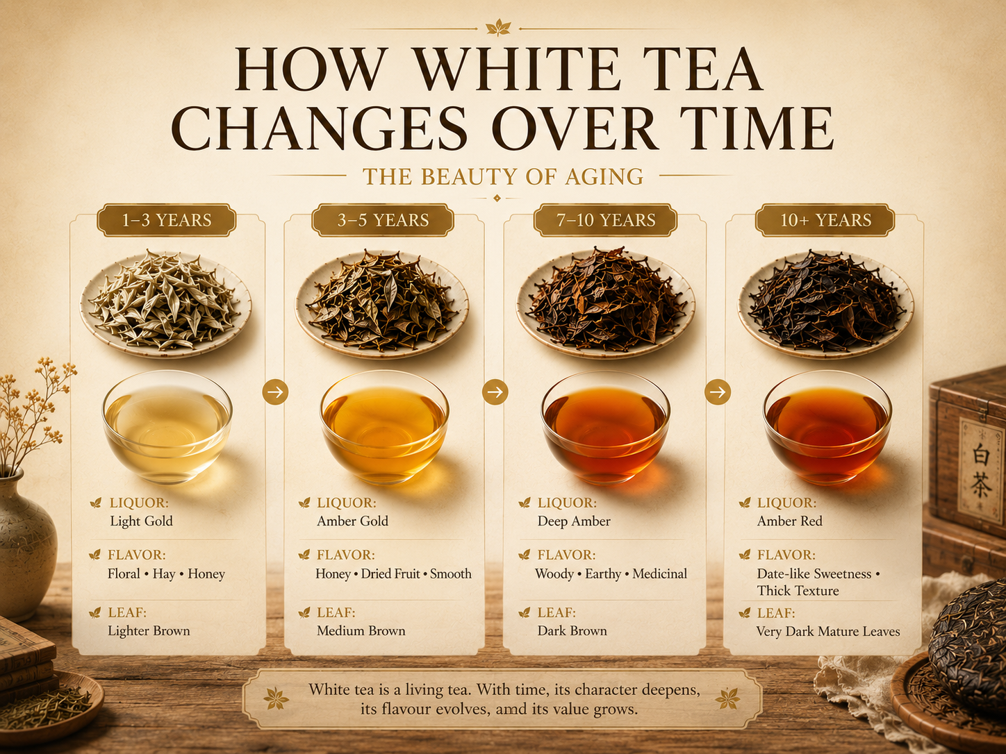 HOW WHITE TEA CHANGES OVER TIME
