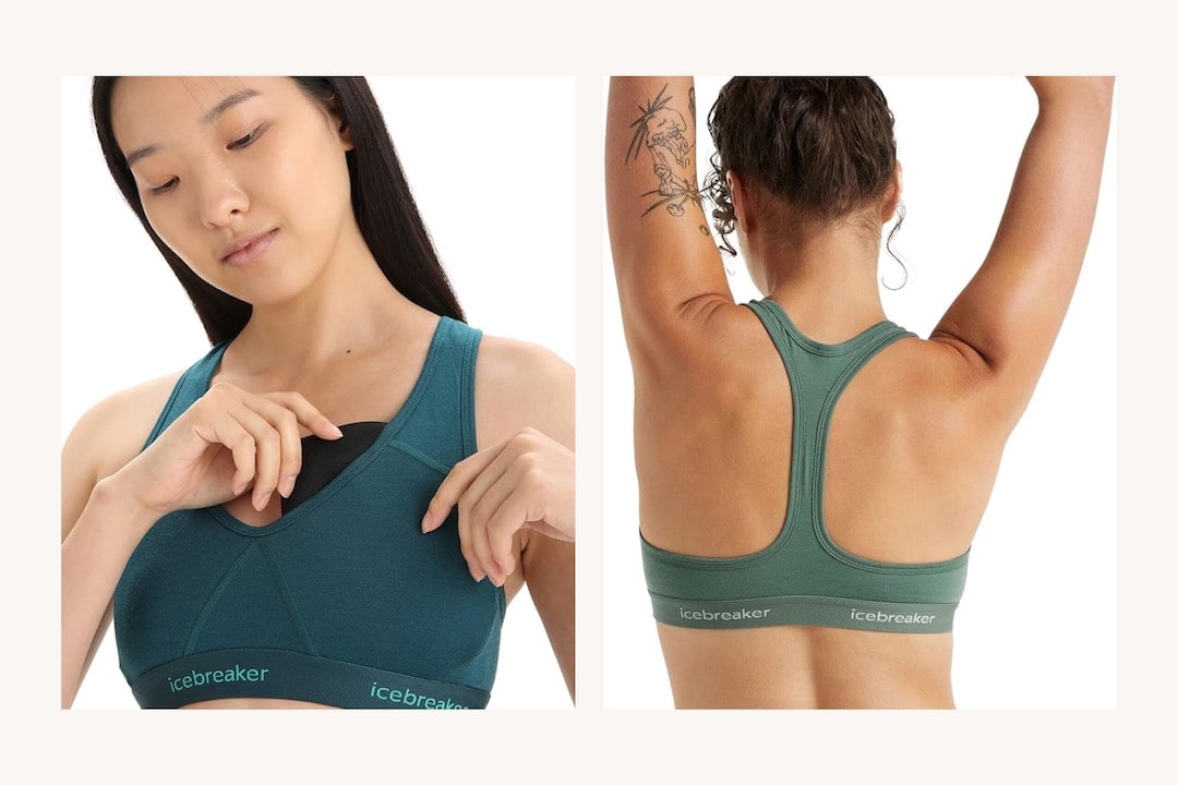 non toxic merino sports bra Icebreaker