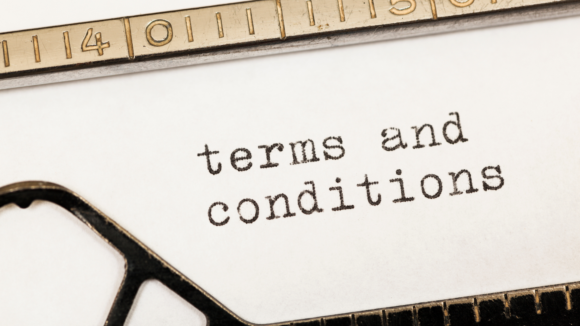 Terms and conditions