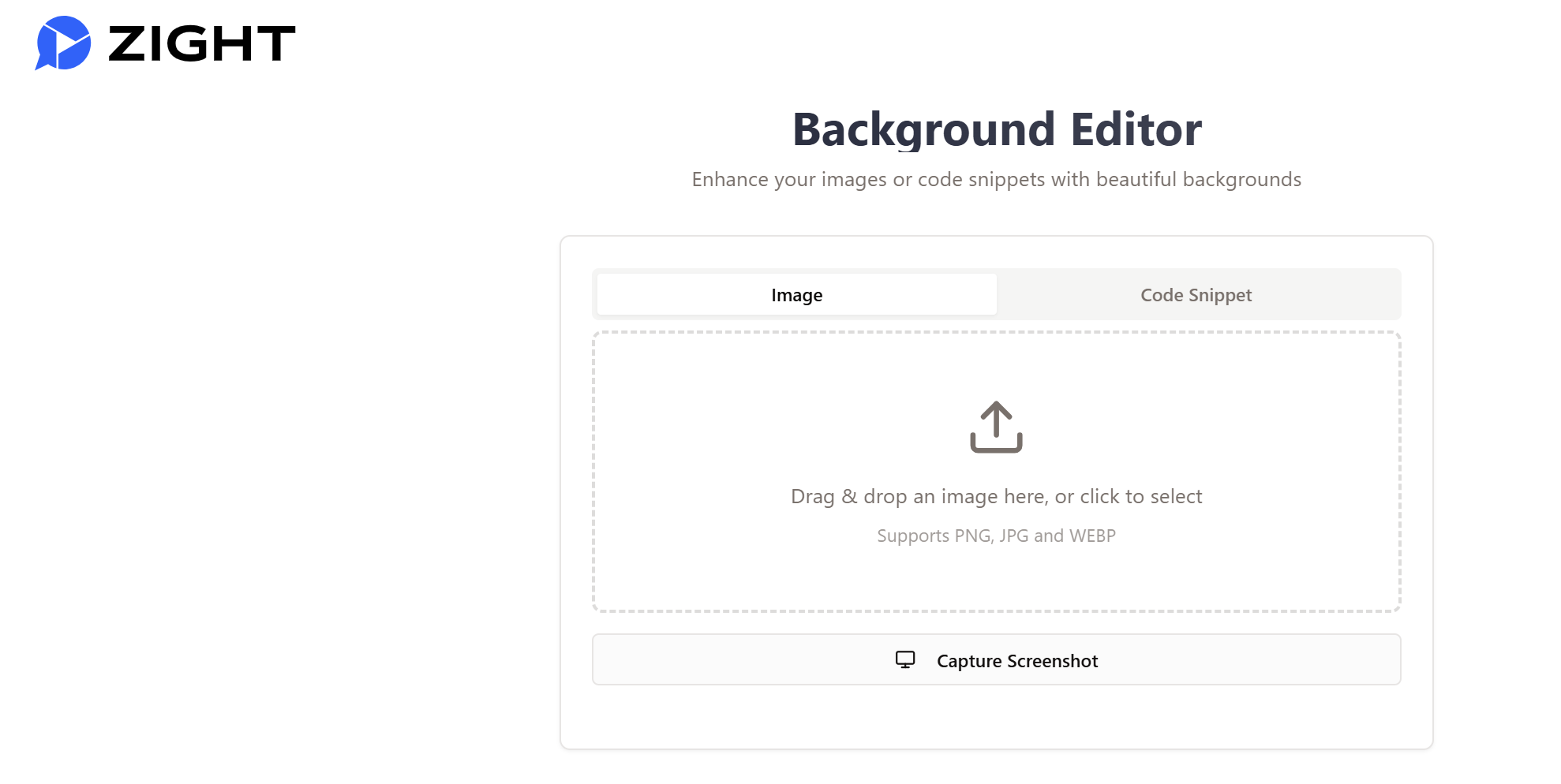 The Zight Background Editor