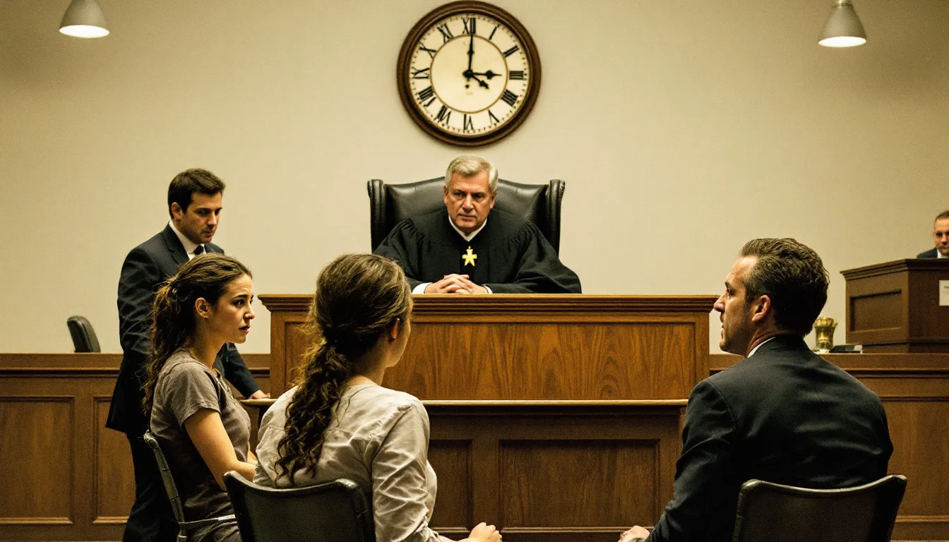 In the image, a gavel rests on a legal document, symbolizing the concept of self defense under California law. The document outlines key principles such as imminent danger and the use of reasonable force, reflecting aspects of self defense cases and the state's legal framework.