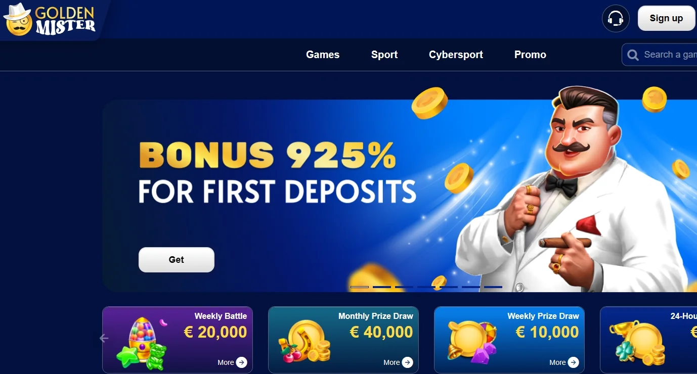 This is where the Goldenmister Casino adventure begins