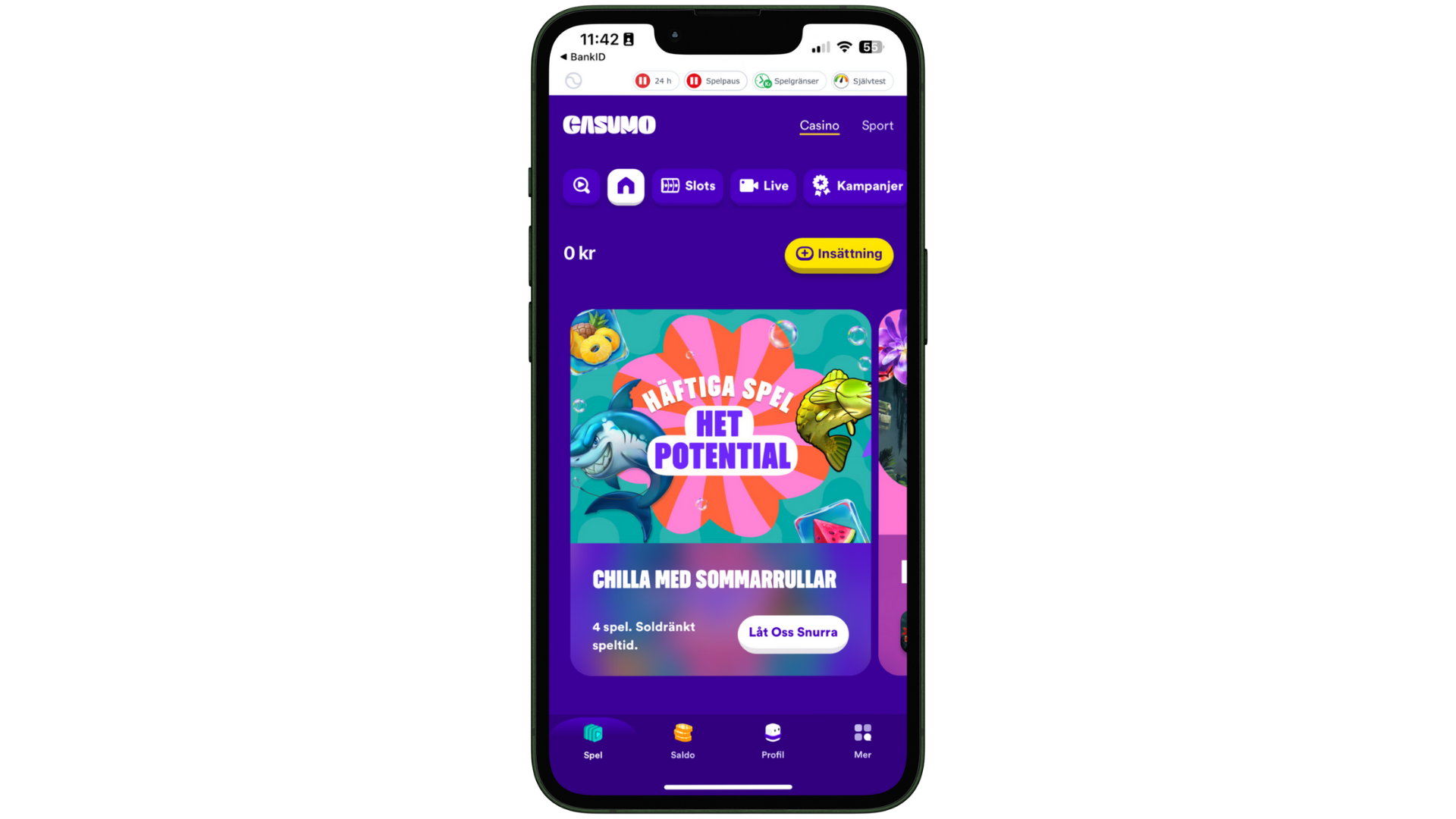 casumo casino och betting appen