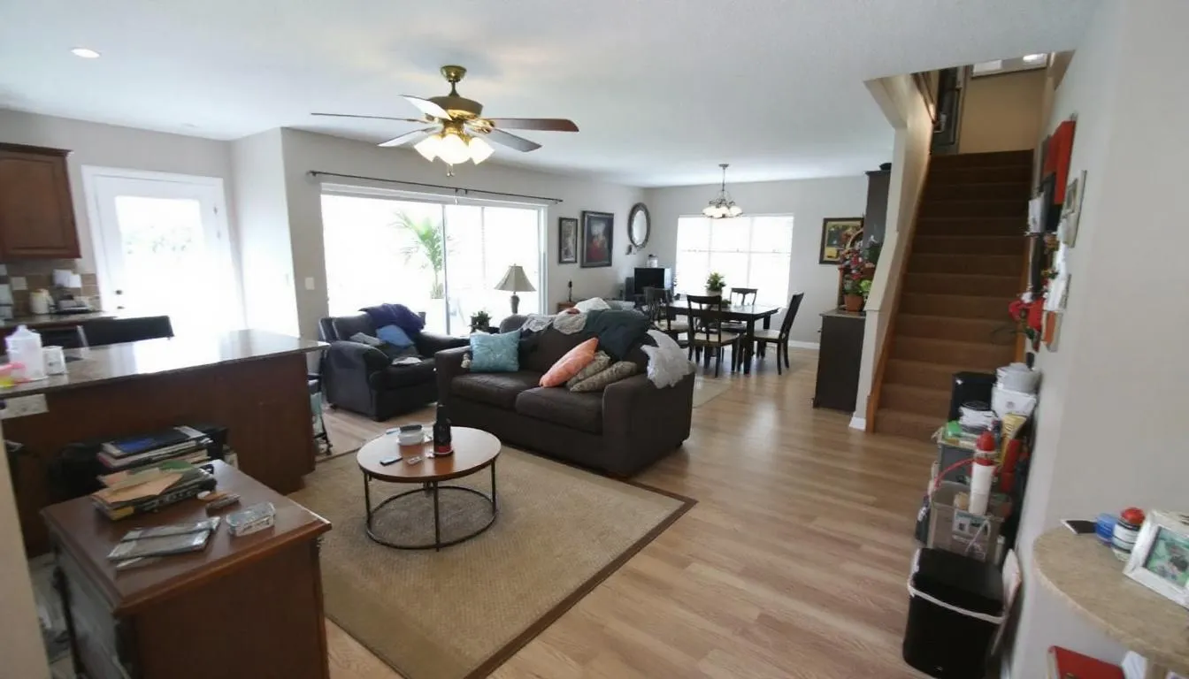 cleaning checklist for final touches in high traffic areas paying attention to other living areas.  Need to clean countertops and remove clutter