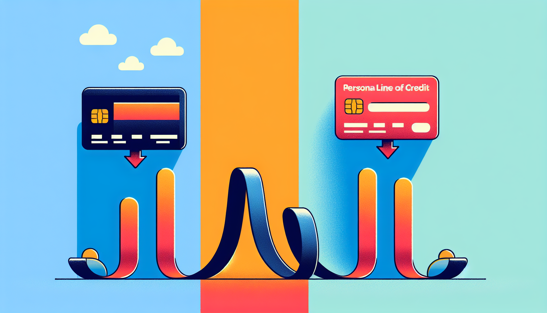 Illustration of personal lines of credit and credit cards