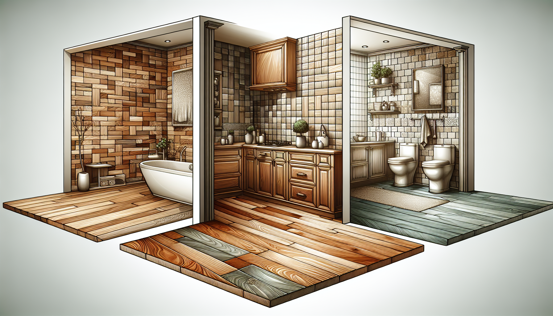 Ideal uses for wood tile