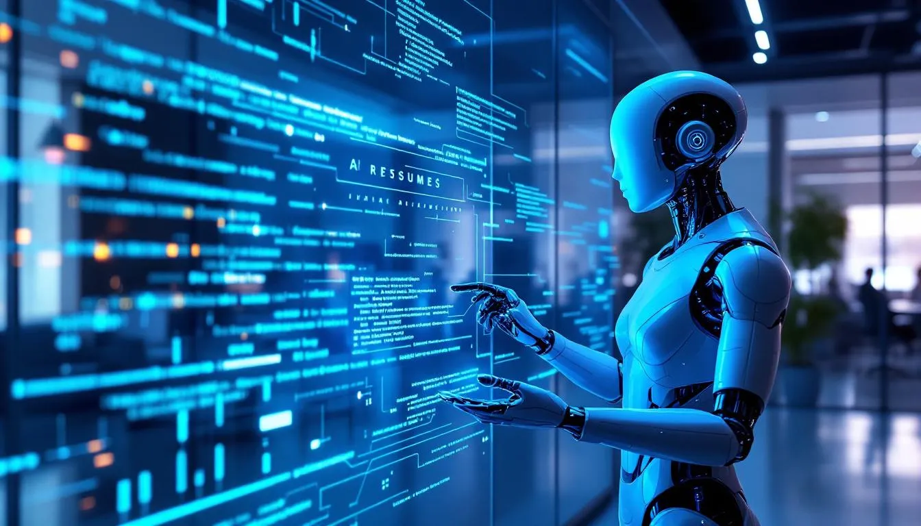 A graphic depicting the process of tailoring a resume for job applications.