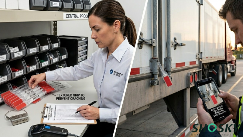Fleet managers double checking fleet information