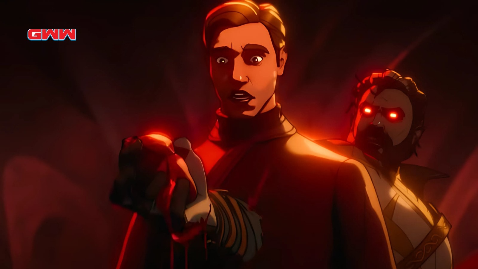 Yelena watches Red Guardian turn dark Florence Pugh David Harbour