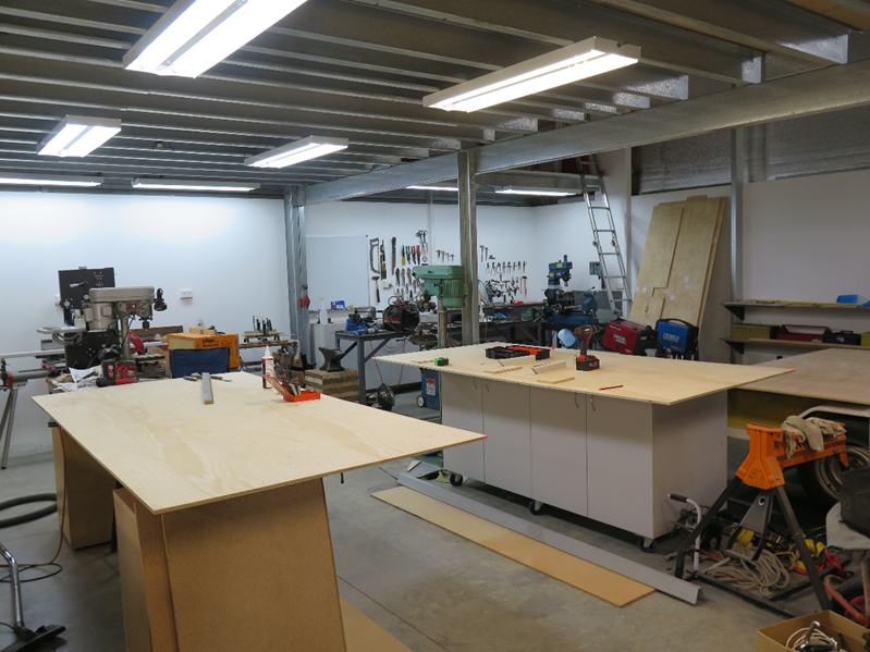 Multipurpose Workshop Shed with mezzanine floor