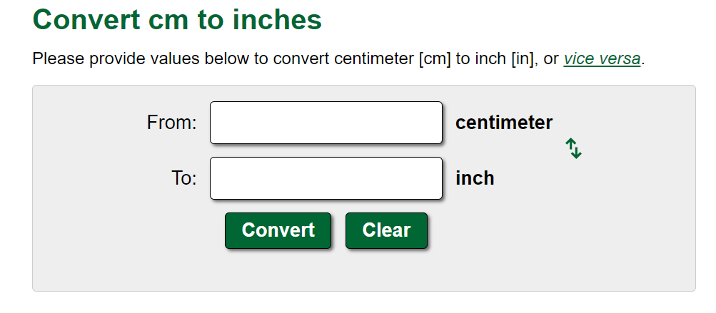 UnitConverters.net: Convert cm to inches