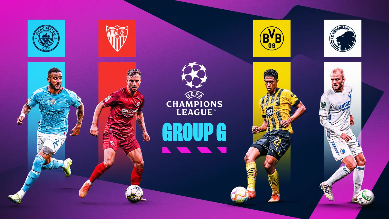 Grup G Liga Champions 2022 2023 (Manchester City, Sevilla, Dortmund, Copenhagen) (2022 12) (2022 06) (2022 06)