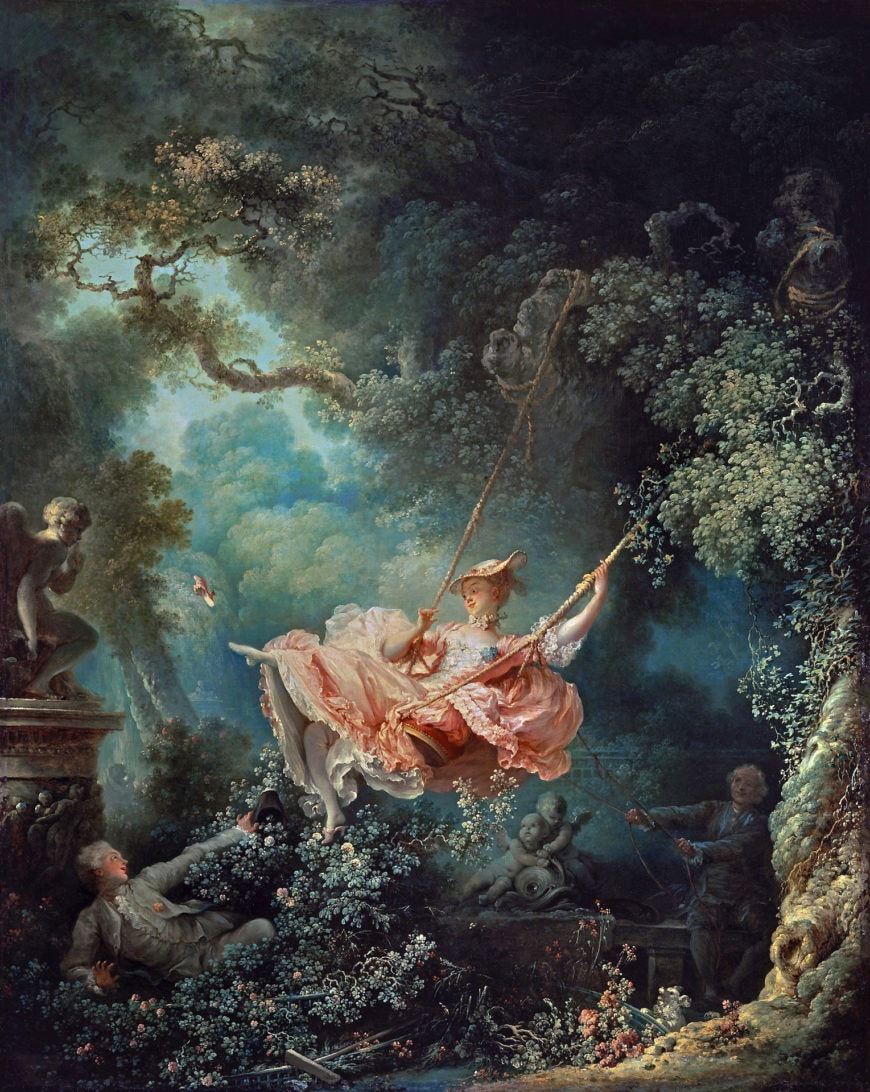  The Swing by Jean-Honoré Fragonard