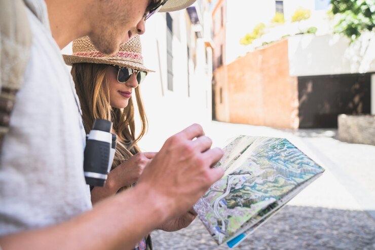traveling with a map