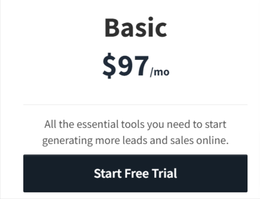 ClickFunnels Basic Plan monthly