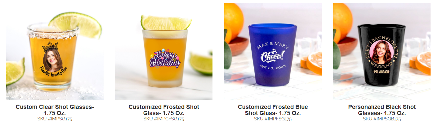 custom shot glasses gift