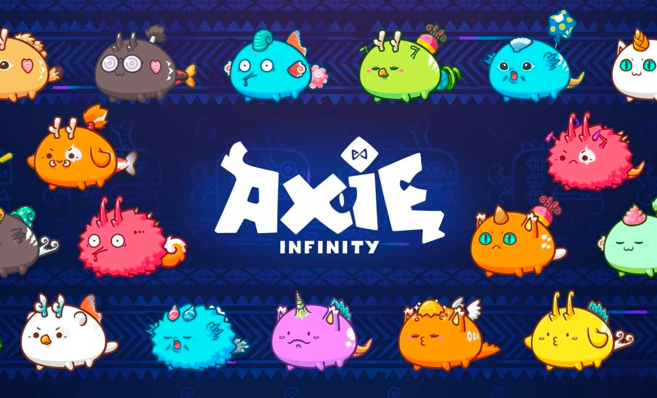 Cartoon illustration for axie infinity