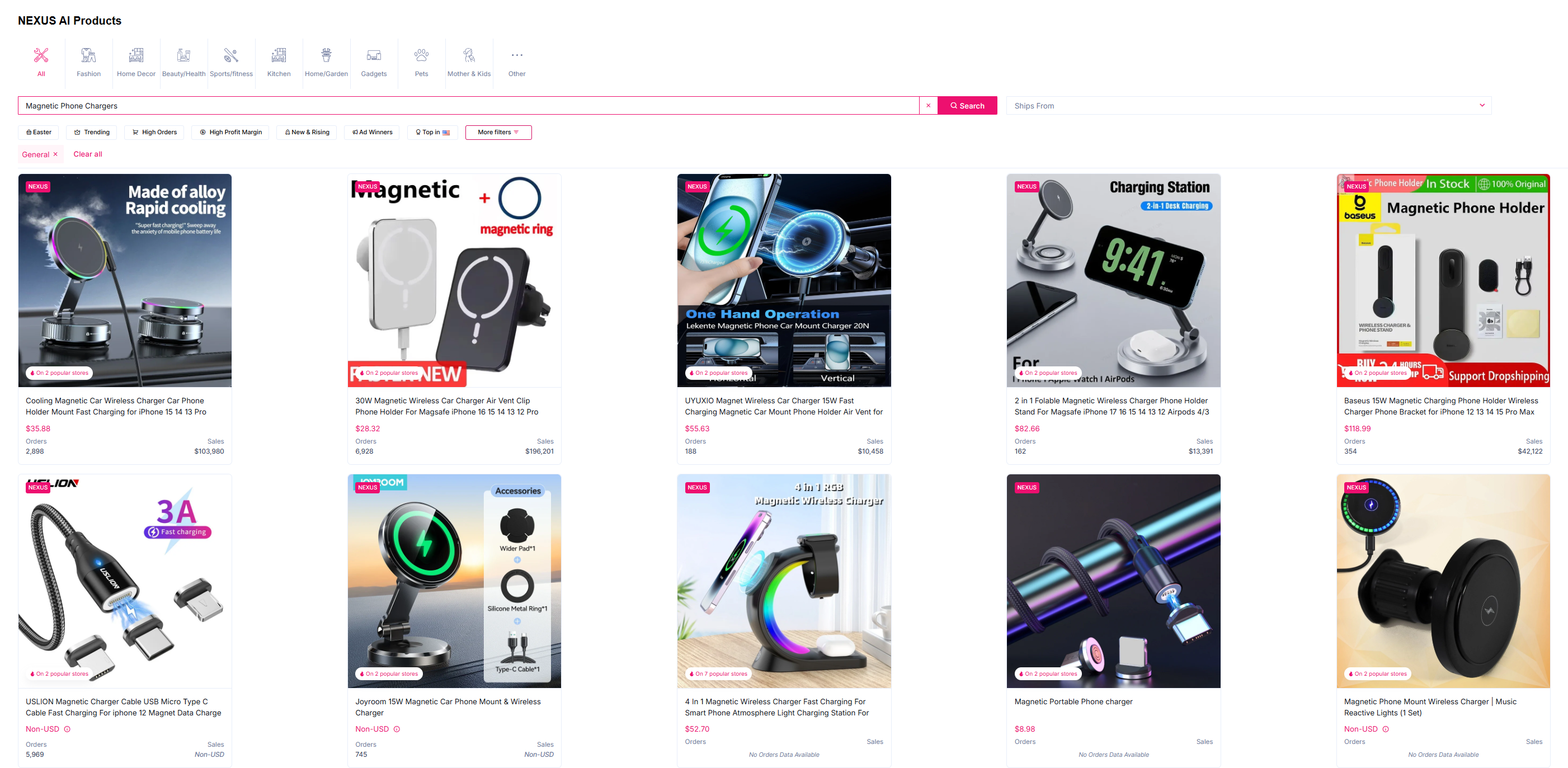 making a profit on magnetic phone chargers