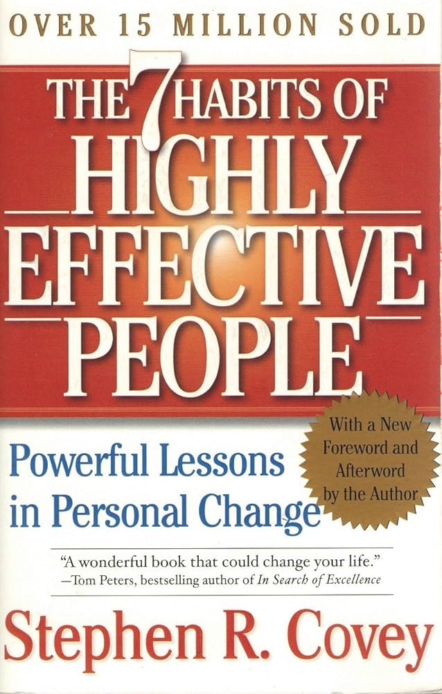 the 7 habits of highly effective people by stephen r. covey book cover