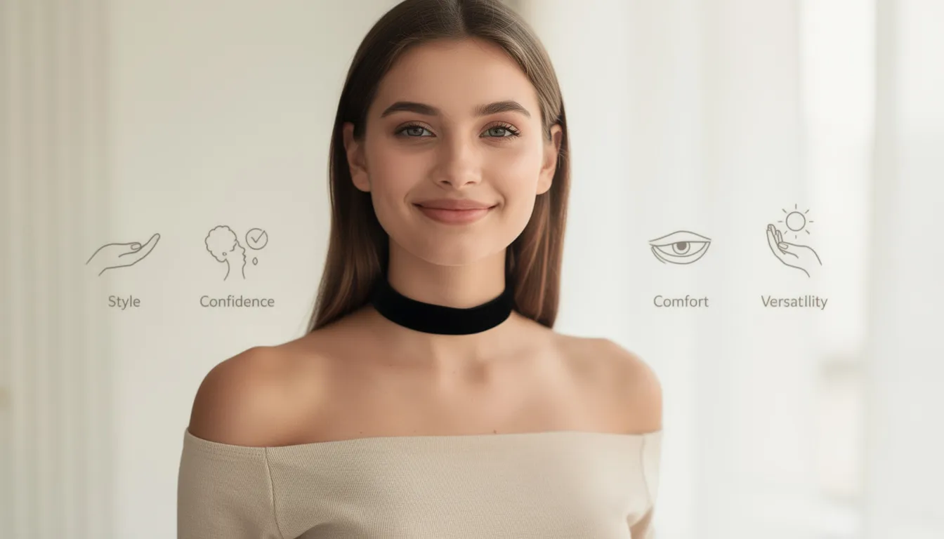 The image showcases a stylish choker necklace made from a variety of colorful beads, including seed beads and letter beads, arranged in a beautiful pattern. This trendy accessory not only enhances the wearer's outfit but also represents a fun way to express personal style, making it a popular choice for both kids and adults.