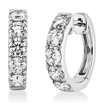 Balto aukso auskarai rinkutės su deimantais – fashiongold.lt