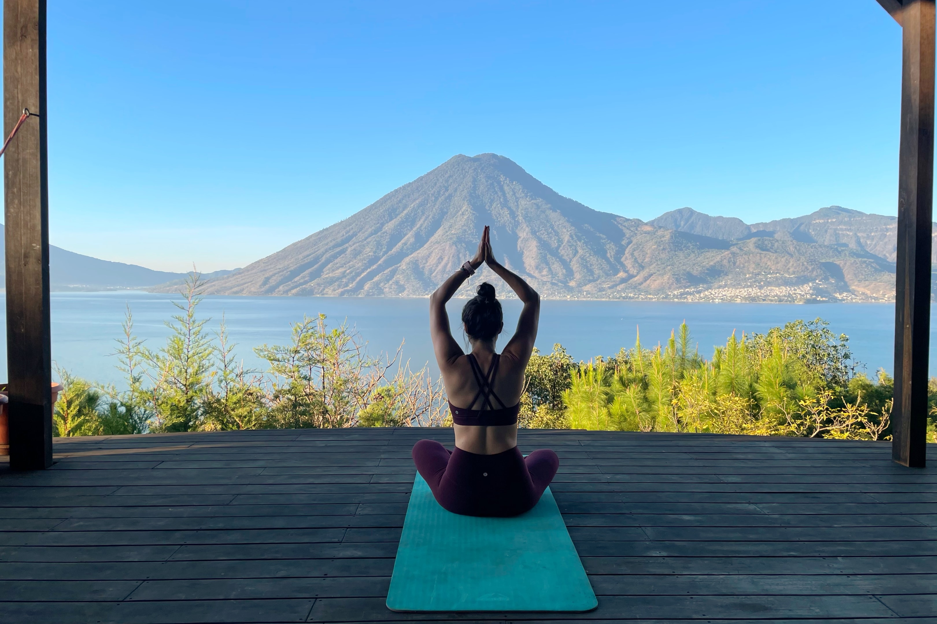 Yoga at Lake Atitlan, Guatemala