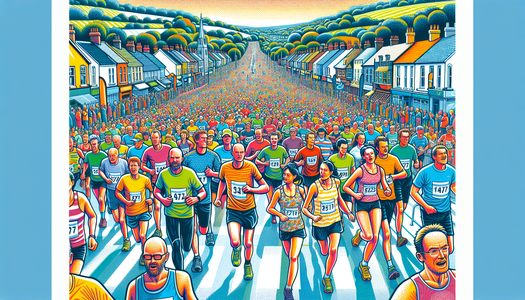 Runners at a local running event