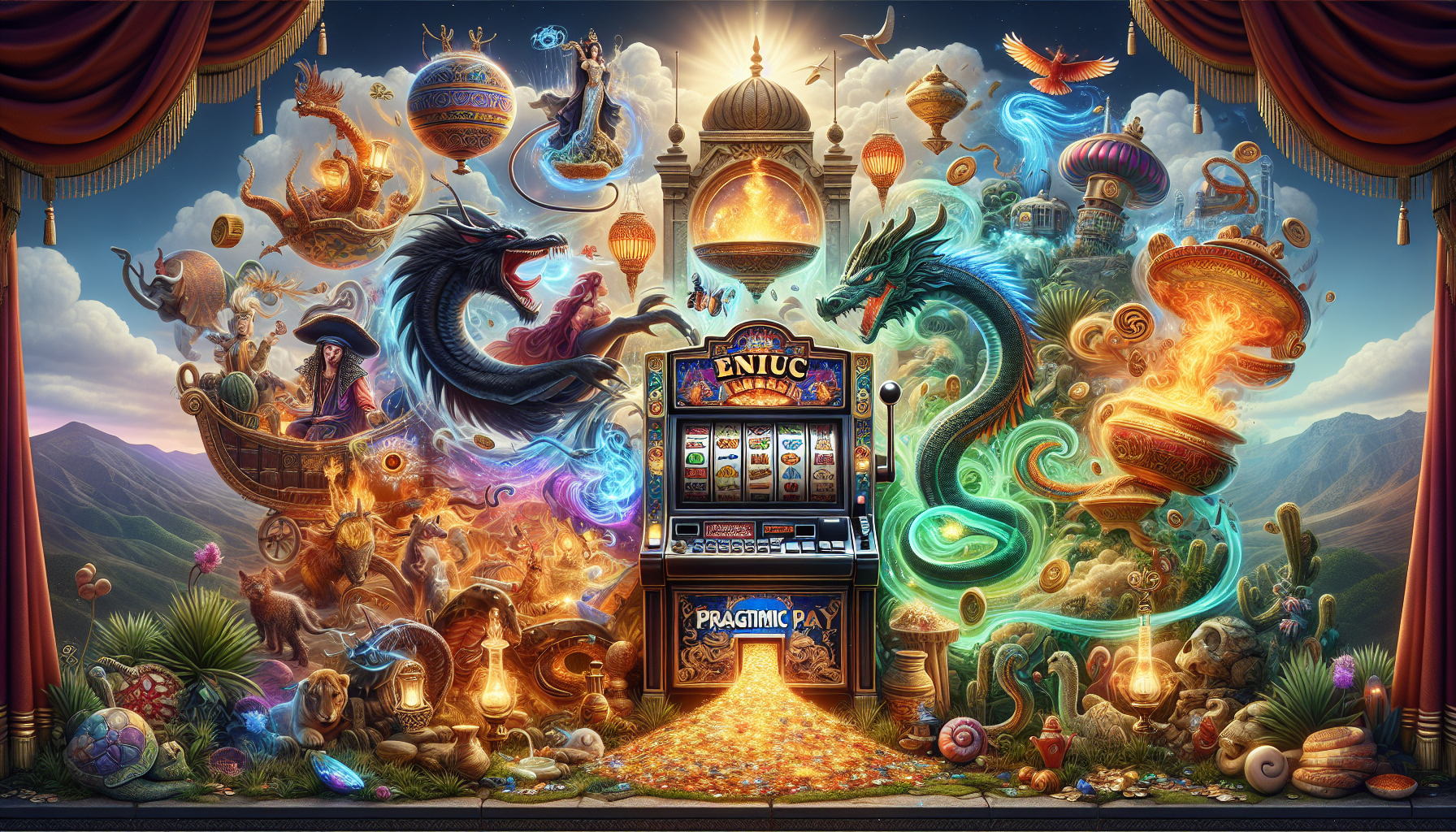 Artistic depiction of Pragmatic Play's slot selection